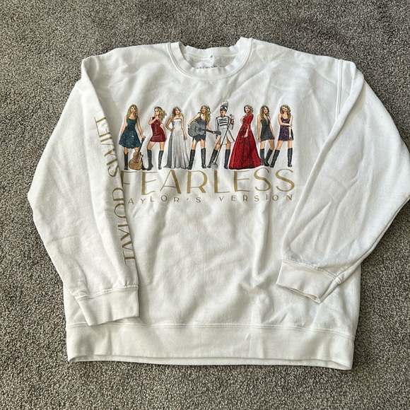 Taylor Swift Sweaters - TAYLOR SWIFT FEARLESS ERAS TOUR SWEATSHIRT